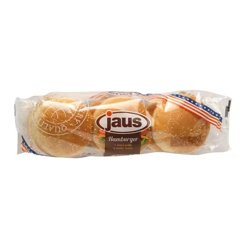 Žemle Hamburger sezam 6ks 300g Jaus