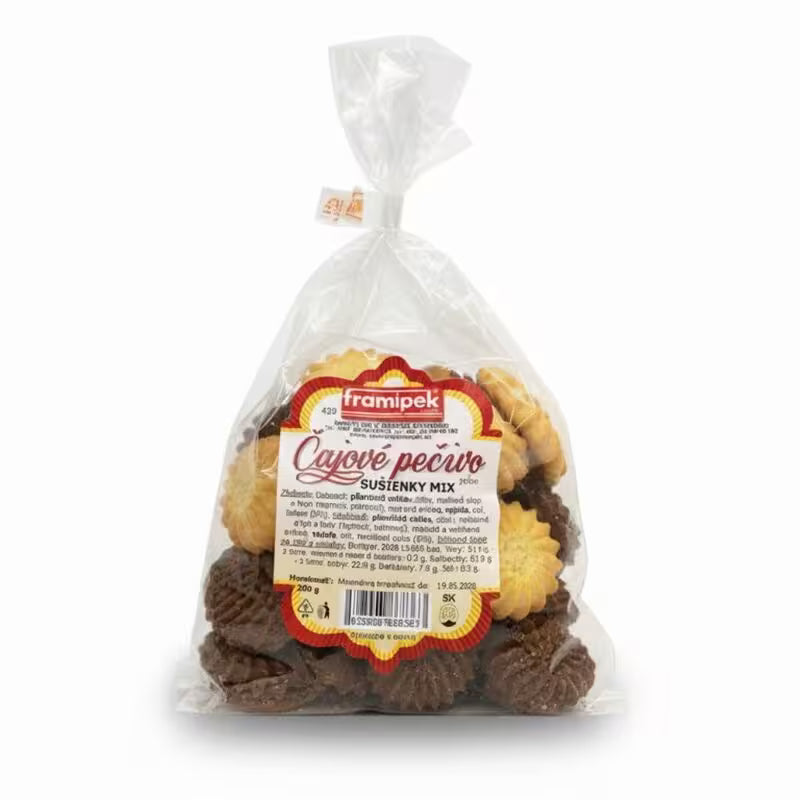 Čajové pečivo mix vanilka, kakao 200g Framipek