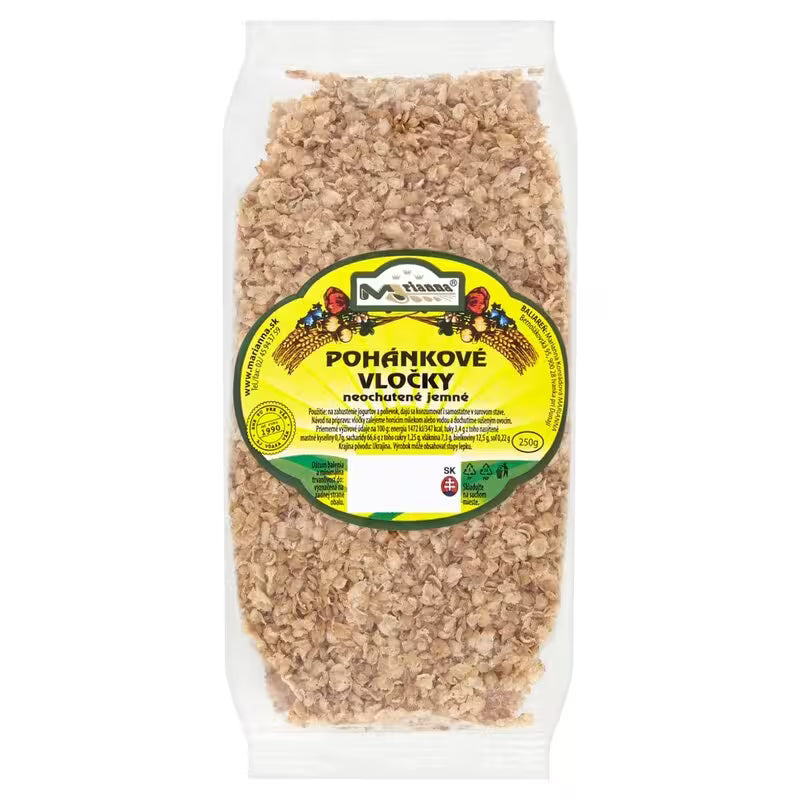Pohánkové vločky neochutené jemné 250g Marianna