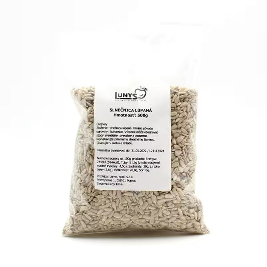 Slnečnica lúpana surová LUNYS 500 g