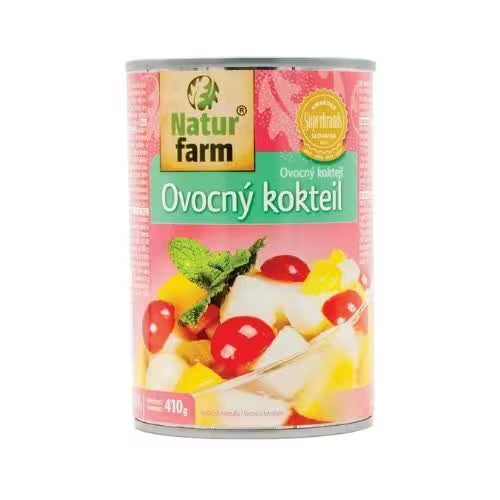 Kompót Ovocný koktejl 410g Natur Farm