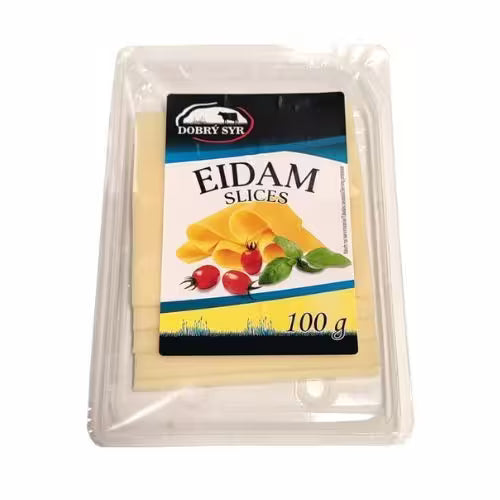 Syr Eidam 45% plátky 100g Dobrý syr