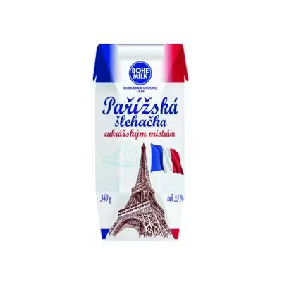 Šľahačka parížska 33% 330ml Bohemilk VÝPREDAJ