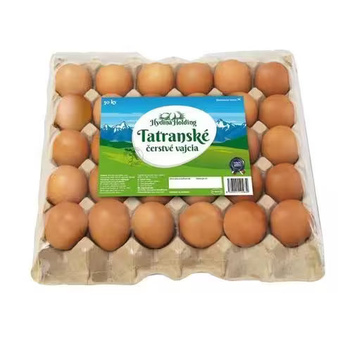 Vajcia klietkový chov M 30ks Tatranské