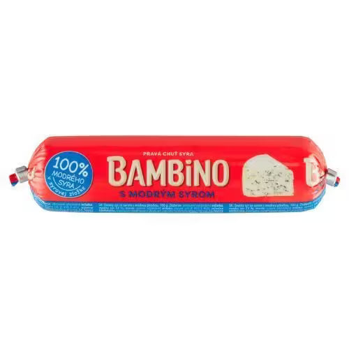 Syr tavený v črievku s modrým syrom 100g Bambino