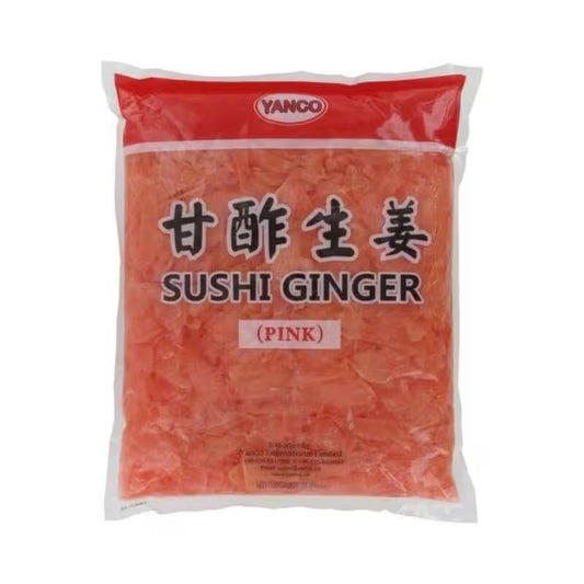Zázvor na Sushi ružový nakladaný 1,5kg Yanco