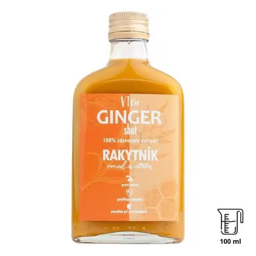Ginger shot Rakytník & Med 100ml Vlčie