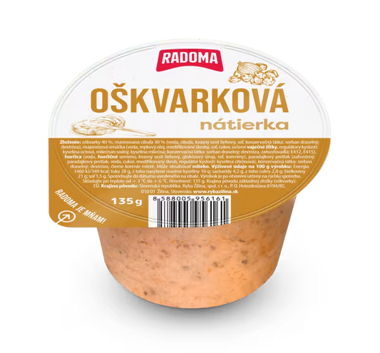 Nátierka oškvarková 135g PRETO Radoma