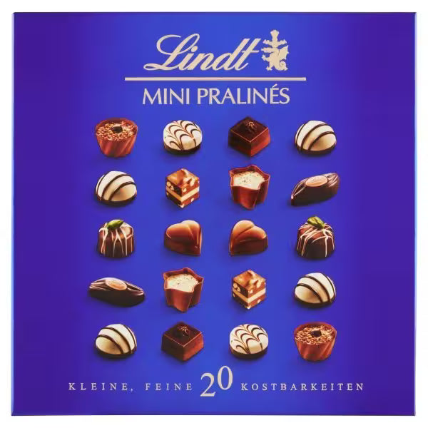 Lindt Mini Pralinés čokoládové  bonbóny z mliečnej a horkej čokolády 100g