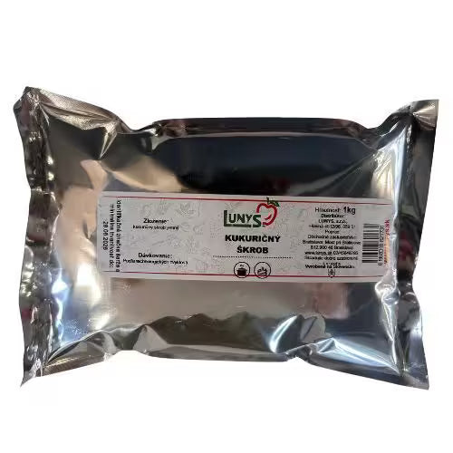 Škrob kukuričný 1kg Lunys