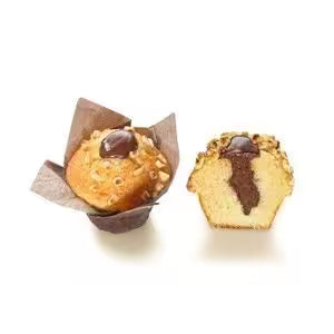 Muffin vanilkový s lieskovo-orieškovou plnkou 112g