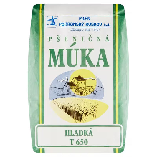 Múka pšeničná hladká T650 1kg Mlyn