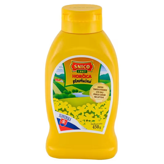 Horčica plnotučná 450g Snico
