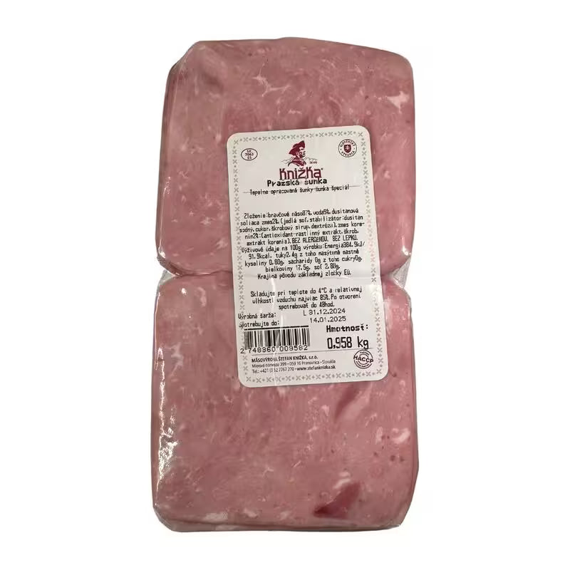 Šunka Pražská cca 1kg Knižka VÝPREDAJ