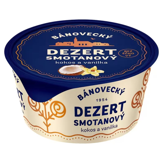 Milsy bánovecký dezert smotanový  kokos-vanilka 135g