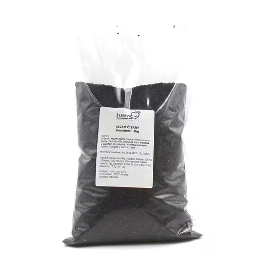 Sezamové semienka čierne 1kg Lunys